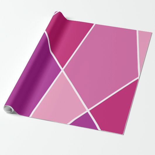 Pink JanaiCreates Color Collection Wrapping Paper Cadeaupapier (Uitgerold)