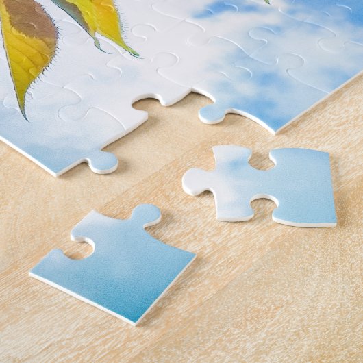 Pink Japanese Cherry Blossoms Flower Oversized Legpuzzel (Zijkant)