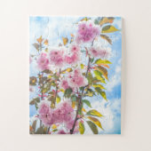 Pink Japanese Cherry Blossoms Flower Oversized Legpuzzel (Verticaal)