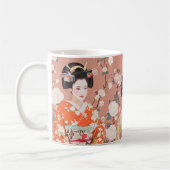 Pink Japanese Geisha Coffee Mok (Links)