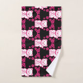 Pink Japanese Maneki-neko Bad Handdoek (Handdoek)