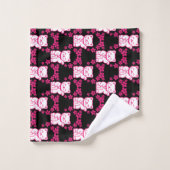 Pink Japanese Maneki-neko Bad Handdoek (Wasdoekje)