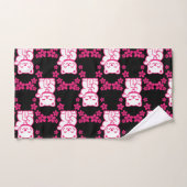 Pink Japanese Maneki-neko Bad Handdoek (Handdoek)