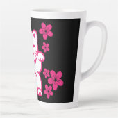 Pink Japanese Maneki-neko Latte Mok (Rechts)