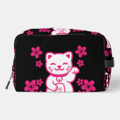 Pink Japanese Maneki-neko Toilettasje (Achterkant)