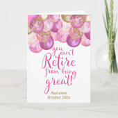 Pink Je kunt niet stoppen met geweldig zijn Kaart (Voorkant)