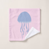 Pink Jelly Fish  Bad Handdoek (Wasdoekje)