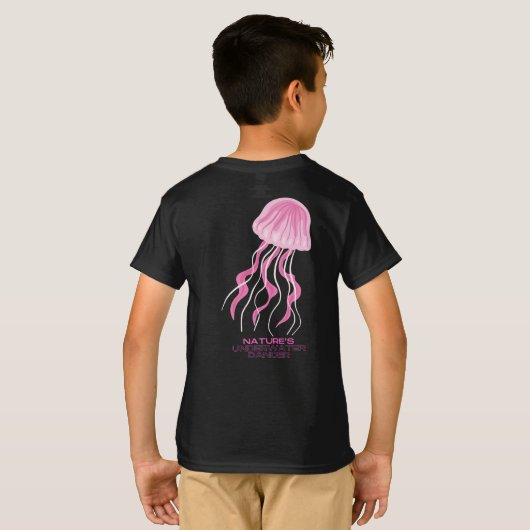 Pink Jellyfish: onderwaterdanser van de Natuur T-shirt (Achterkant volledig)