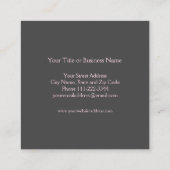 Pink Jet Visitekaartje – Moderne luchtvaartstijl (Achterkant)