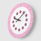 Pink Jewel Bling Wall Clock Grote Klok (Hoek)