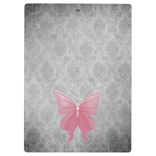 Pink Jeweled Dragonfly Klembord (Achterkant)