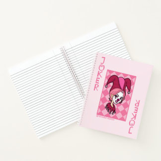 Pink Joker Card Notitieboek