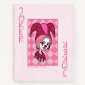 Pink Joker Card Notitieboek (Voorkant)