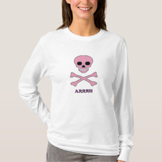 Pink Jolly Roger Pirate T-Shirt