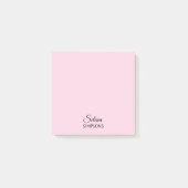 PINK Jouw naam post-it notes (Voorkant)