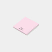 PINK Jouw naam post-it notes (Schuin)