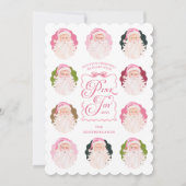 Pink Joy Retro Fun Waterverf Sinterklaas Feestdagenkaart (Voorkant)