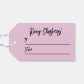 Pink Joyoux Noel Cadeaulabel (Achterkant Horizontaal)