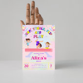 Pink Jump Tumble & Flip Gymnastiek Verjaardag Kaart