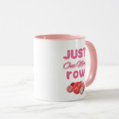 Pink Just One More Row Knitting Mok (Voorkant rechts)
