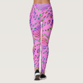 Pink Kaleidoscoop Leggings (Achterkant)