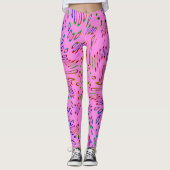 Pink Kaleidoscoop Leggings (Voorkant)