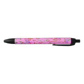 Pink Kaleidoscoop Zwarte Inkt Pen (Bodem)