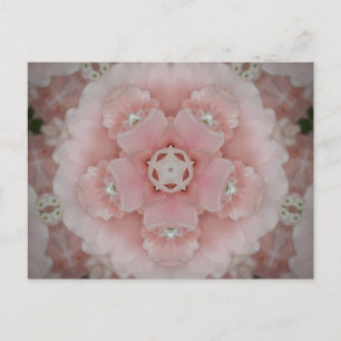 Pink Kaleidoscope Floral Briefkaart