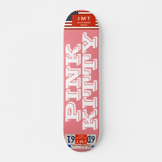 PINK KAT skateboard, 7¾" deck Persoonlijk Skateboard (Voorkant)
