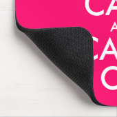 Pink Keep calm and carry on Mouse Pad Muismat (Hoek)