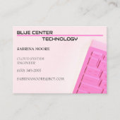 Pink Keyboard Information Technology Visitekaartje (Voorkant)