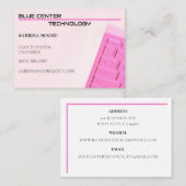 Pink Keyboard Information Technology Visitekaartje (Voorkant / Achterkant)