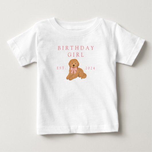 Pink Kids Birthday Gingham Paw Print Birthday (Voorkant)
