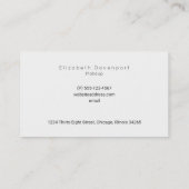 Pink Kissy Lips op Faux Pink Glitter Professional Visitekaartje (Achterkant)