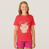 “Pink Kitty – Adorable Cat Tee” T-shirt (Voorkant volledig)