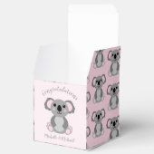 Pink Koala Beer Baby shower Bedankdoosjes (Geopend)