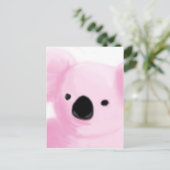 Pink Koala Briefkaart (Staand voorkant)