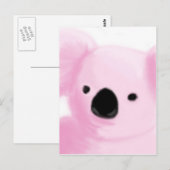 Pink Koala Briefkaart (Voorkant / Achterkant)