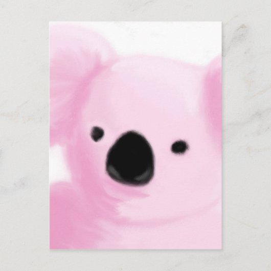 Pink Koala Briefkaart (Voorkant)