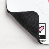 Pink Kokeshi Triplet Muismat (Hoek)