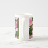 Pink kousa dogwood bloemen porselein kop (Achterkant)