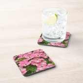 Pink kousa dogwood print onderzetter (Rechterzijde)