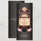 Pink Label Bachelorette Uitnodiging (Voorkant / Achterkant)