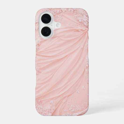 Pink Lace and Tulle Feminine Phone Case iPhone 16 Hoesje (Achterkant)