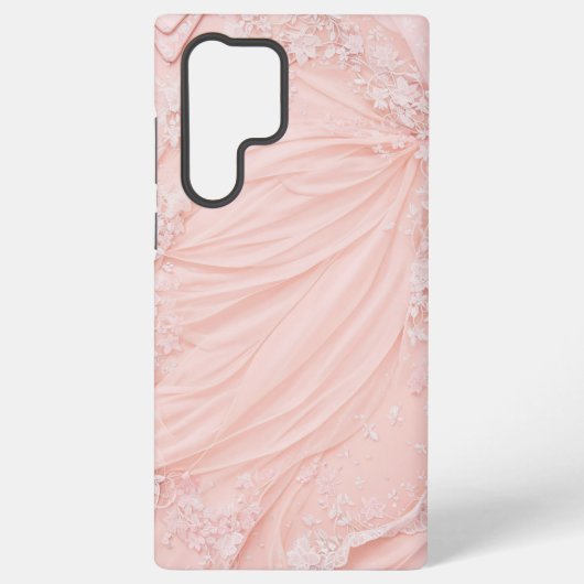 Pink Lace and Tulle Feminine Phone Case Samsung Galaxy Hoesje (Achterkant)
