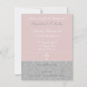 Pink Lace Baptism-uitvindingen Kaart