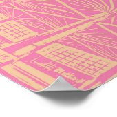 PINK LACE - Digitaal - Fractal Art - Poster (Hoek)