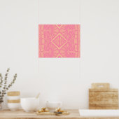 PINK LACE - Digitaal - Fractal Art - Poster (Keuken)