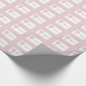 Pink Lace Girl Baptisme Cadeaupapier (Hoek)