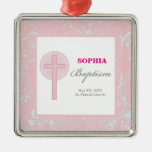 Pink Lace Girl Baptisme